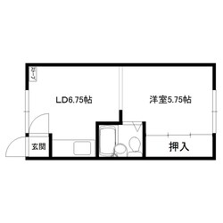 西7丁目 徒歩2分 1階の物件間取画像